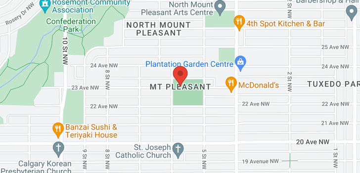 map of 123 Edmonton Trial  NW